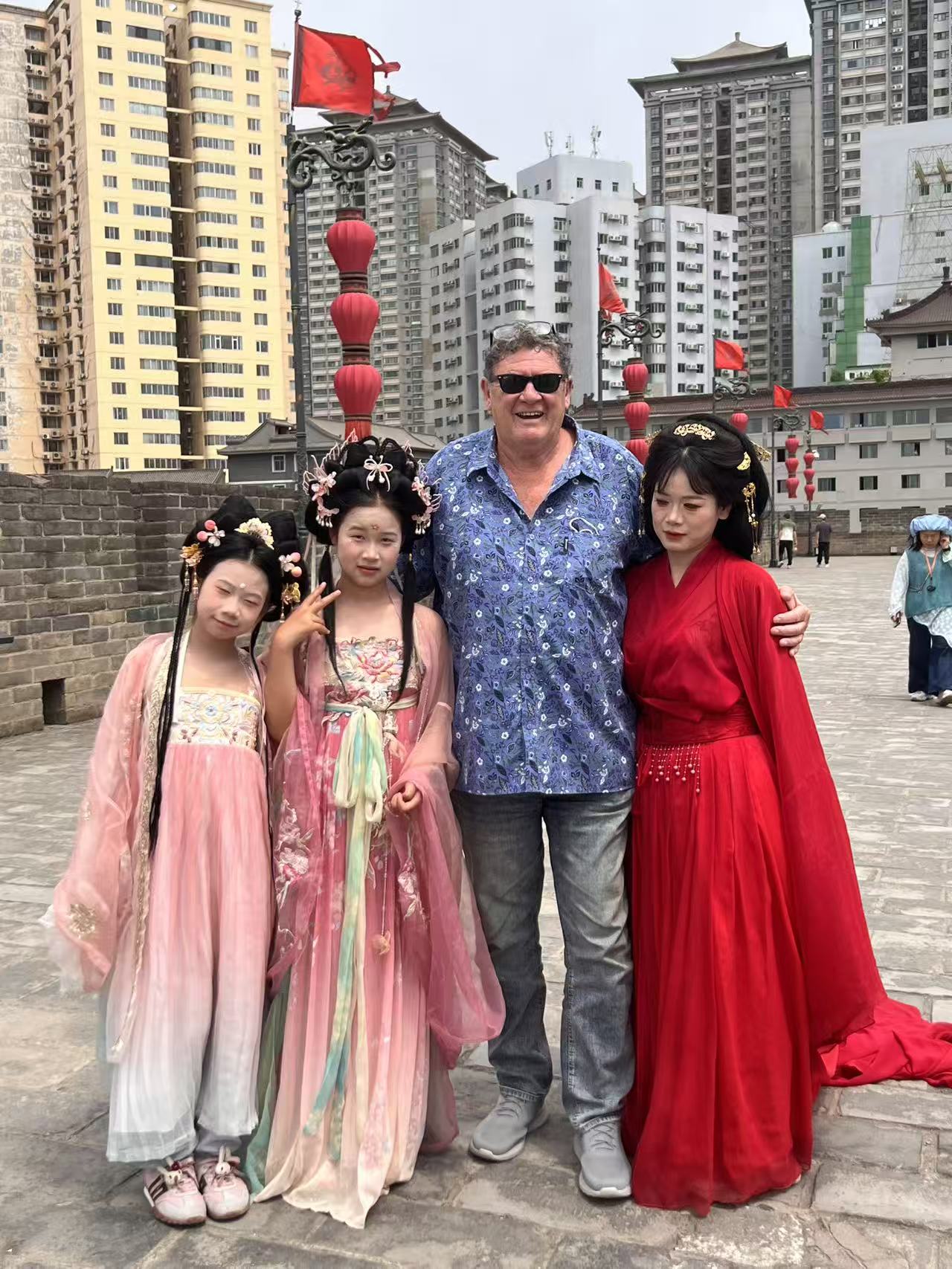 Happy travellers